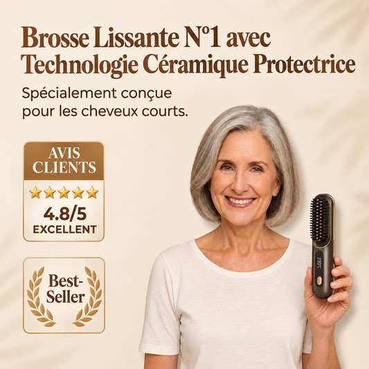Solia™ - Brosse Lissante Chauffante Sans Fil