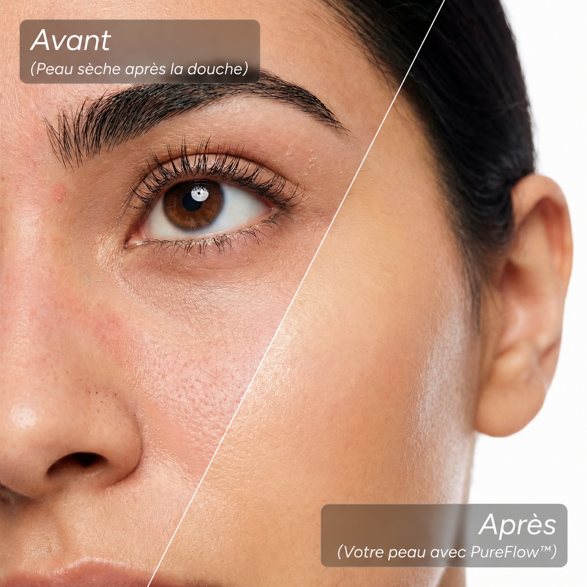 PureFlow™ — Le Pommeau Filtrant Beauté 3-en-1