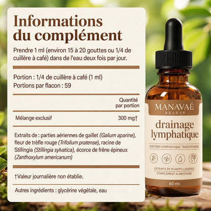 Drainage lymphatique Manavaé™ — Gouttes naturelles