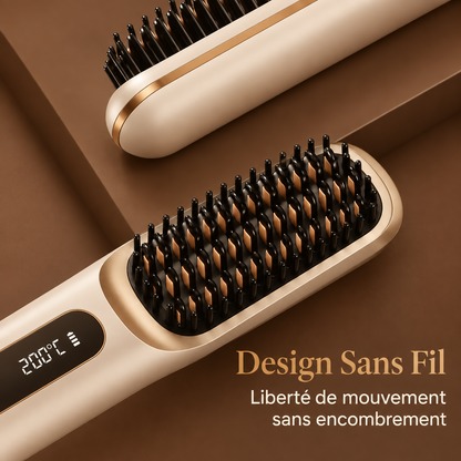 Solia™ - Brosse Lissante Chauffante Sans Fil