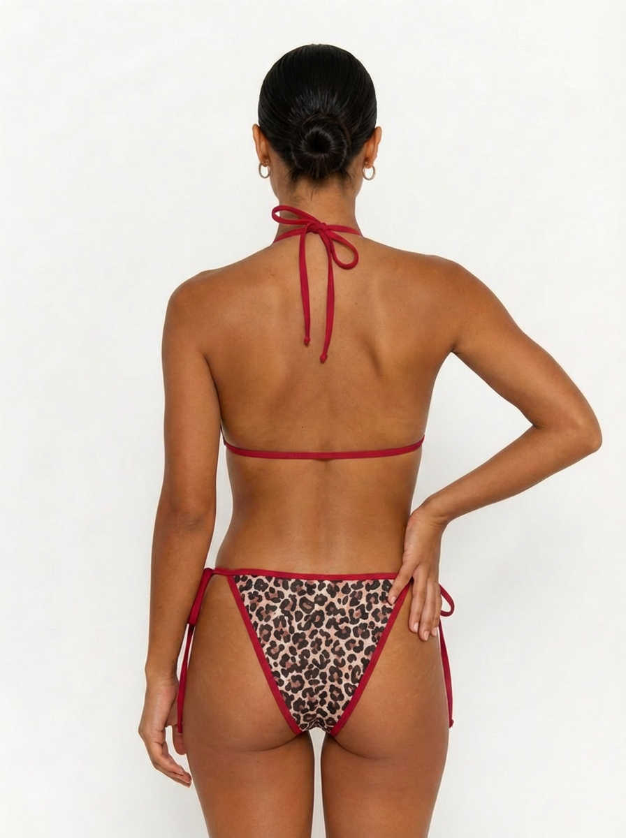 Maillot Léopard Red - Haut et Bas
