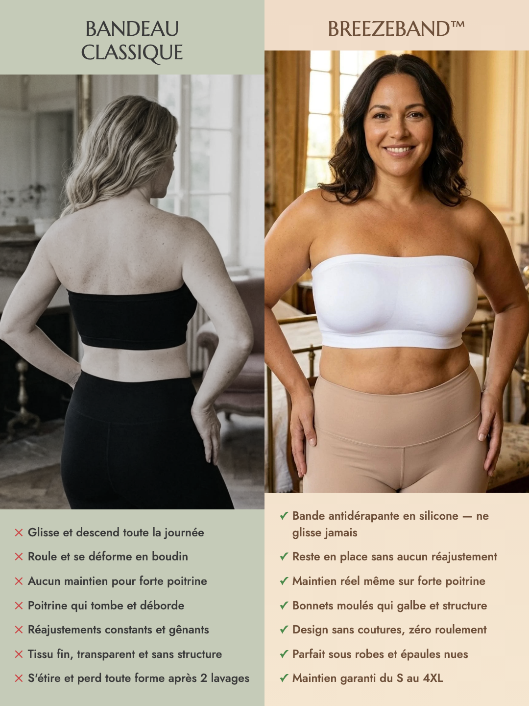 Bandeau BreezeBand™ | Zéro réajustement, zéro marque, zéro gêne